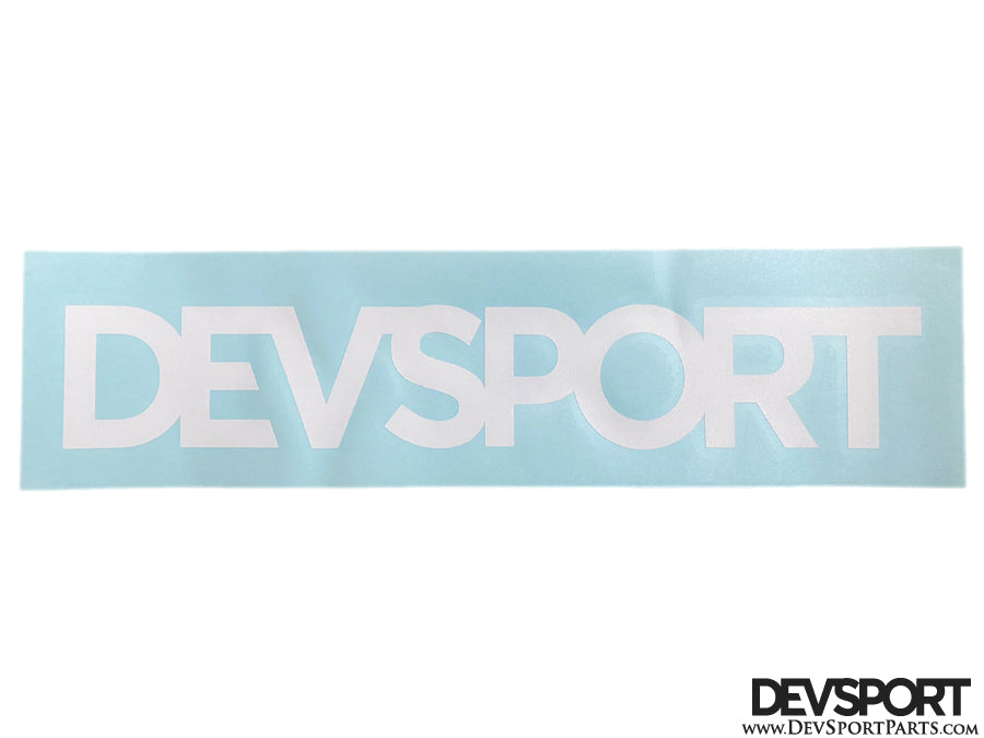 DevSport Logo Windshield Vinyl Decal (14" x 2.5")