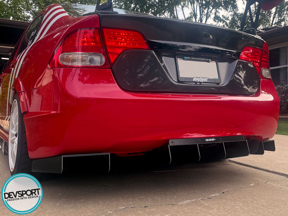 Top1 Top1motors StreetAero AeroFlow FA5 8thgen Civic Sedan Si Rear Diffuser