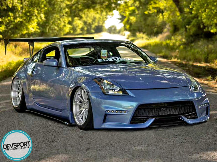デサント　スニード DevSport 2003-2008 Nissan 350z / G35 Side Skirt Splitters - Z33