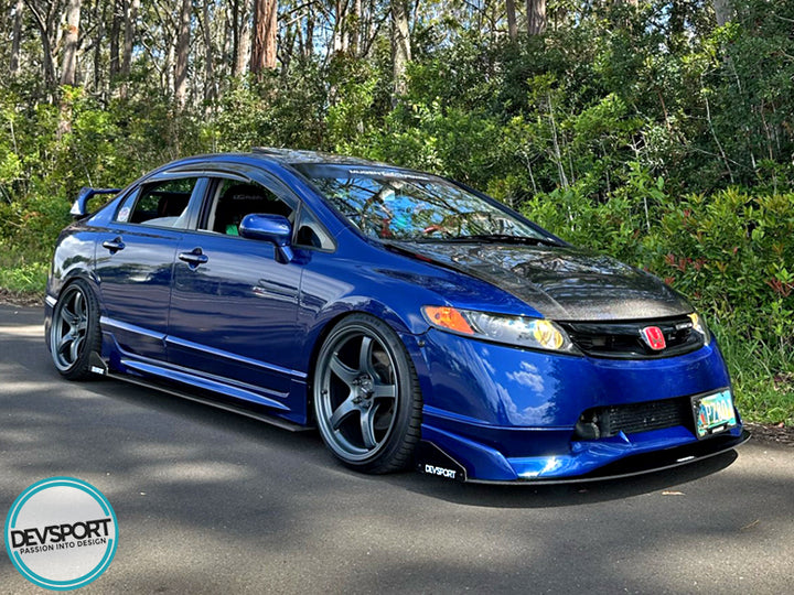 DevSport 2006-2011 Honda Civic Side Skirt Splitters - Sedan FA5