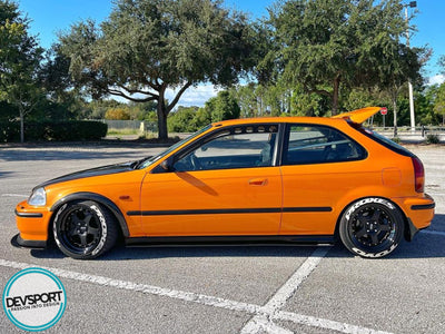 Top1  Billetworkz Civic Window Vents for EK EJ EM1 Coupe and Hatchback Front Visors