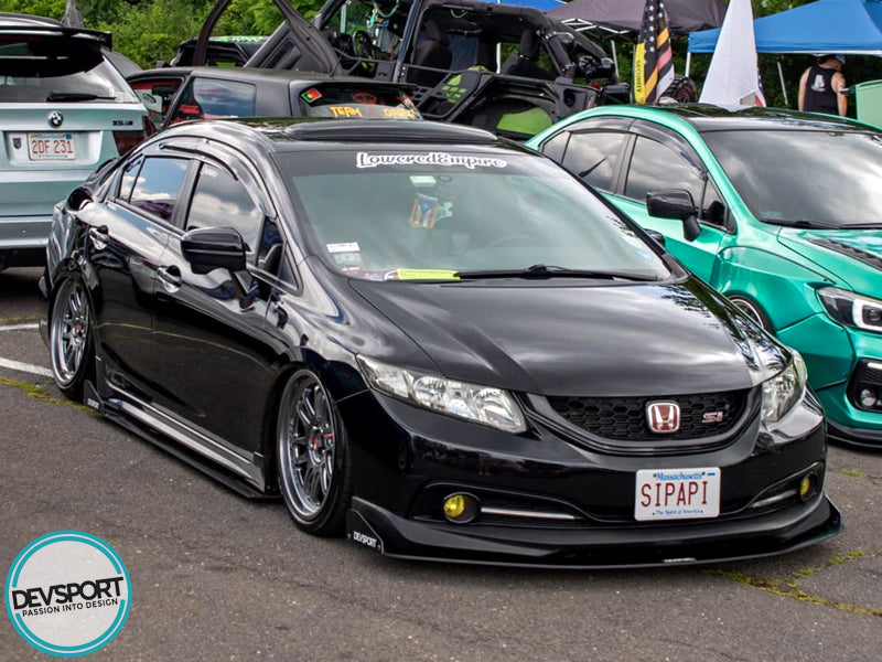 DevSport 2012-2015 Honda Civic Side Skirt Splitters - Sedan FB6