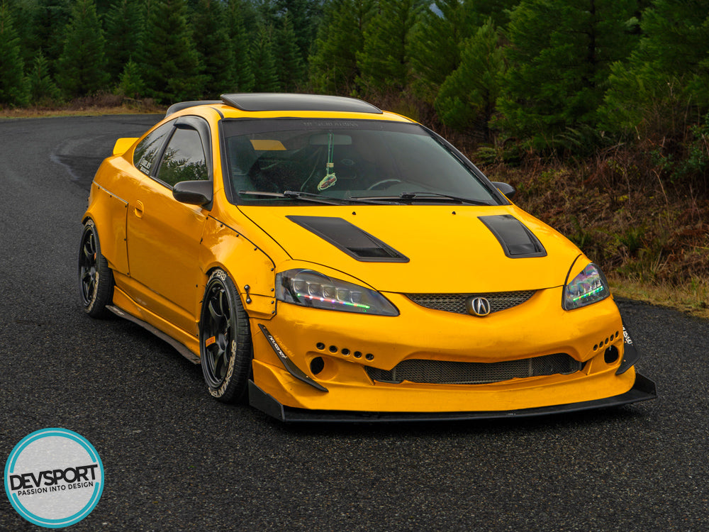 DevSport Front Bumper Full Wind Splitter 2002-2006 Acura RSX