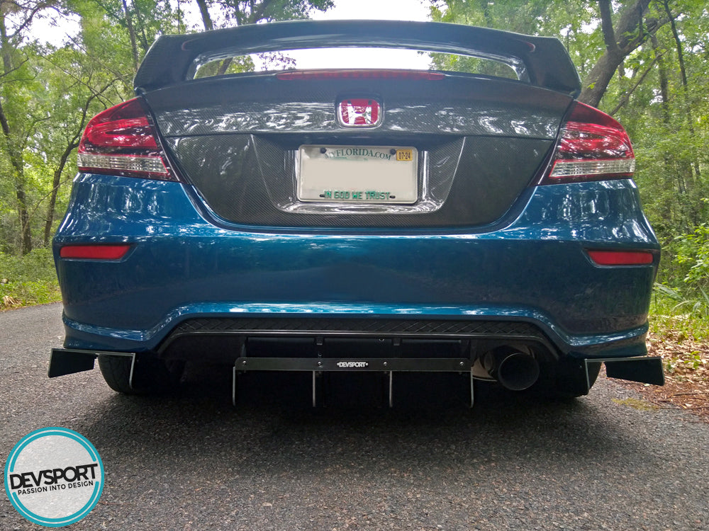 DevSport 2012-2015 Honda Civic Coupe Rear Diffuser - FG4 9thGen