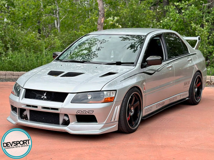DevSport 03-06 Mitsubishi Evolution VIII / IX Side Skirt Splitters