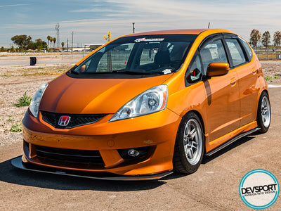 Aeroflow Top1 Honda Fit side splitters GD3 GE8 extensions