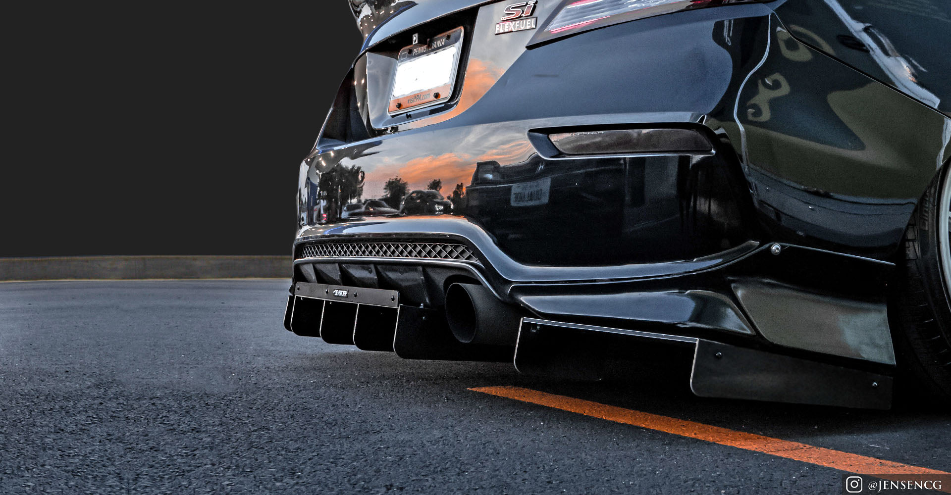 DevSport rear diffuser for Civic and RSX