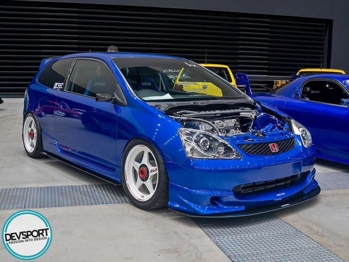 DevSport 02-05 Honda Civic Si Side Skirt Splitters - EP3 Side
