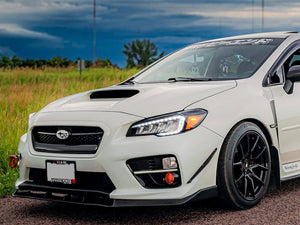 devsport front splitter and side splitters with canards for subaru wrx sti