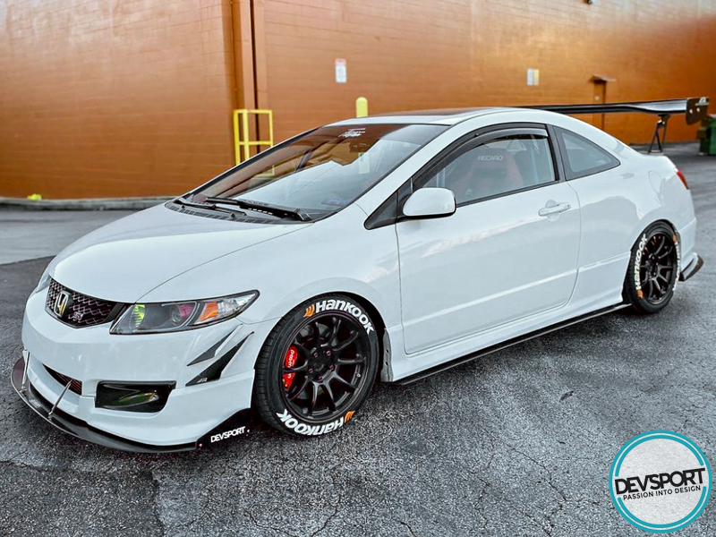 AeroFlow Top1 8th Gen Civic FG2 FA5 FG FA Coupe Sedan Front Splitter