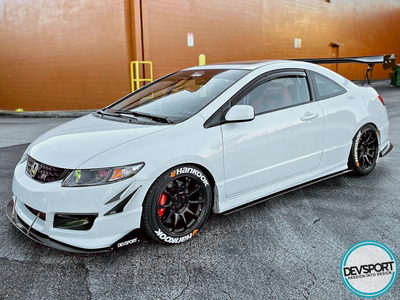 AeroFlow Top1 8th Gen Civic FG2 FA5 FG FA Coupe Sedan Front Splitter