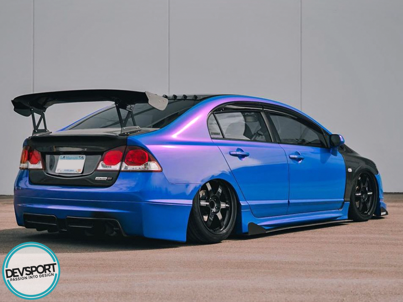 DevSport 2006-2011 Honda Civic Side Skirt Splitters - Sedan FA5