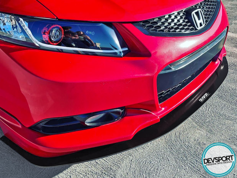 DevSport 2012 2015 Honda Civic Front Splitter FG4 FB6 Bumper Lip