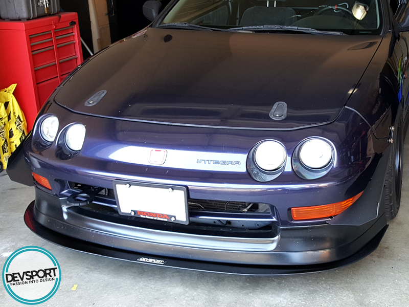 Integra Splitter DevSport 1994-2001 Acura Integra Front Splitter - DC2 DC4 DB8 Bumper Lip