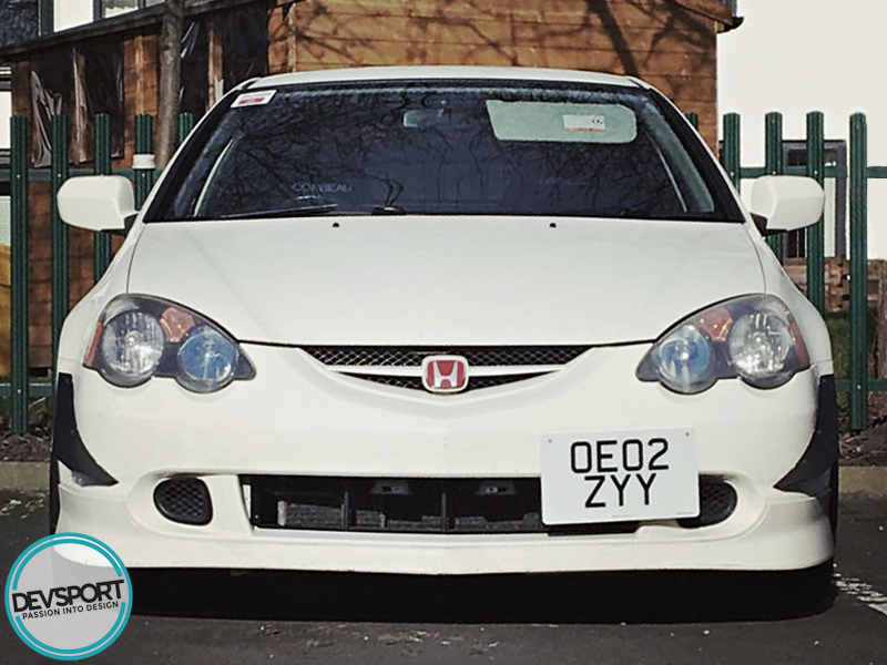 DC5 RSX ノーズブラ　usdm DevSport 2002-2006 Acura RSX Canards - DC5