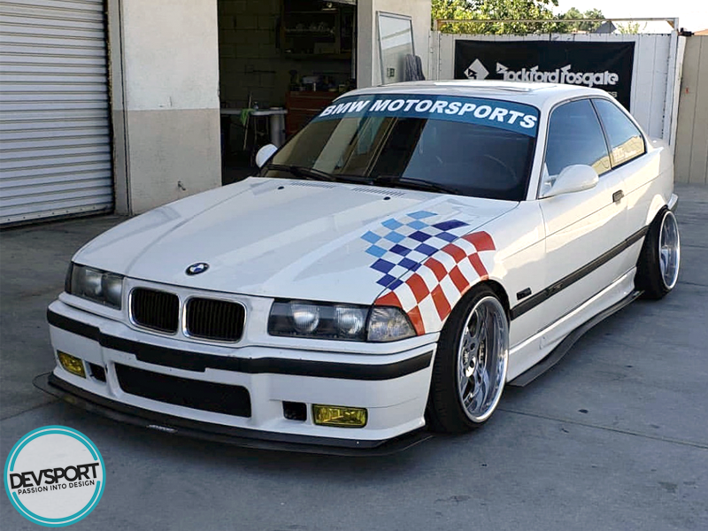 DevSport 1994-1999 BMW M3 e36 Side Skirt Splitters - 325 328 Side