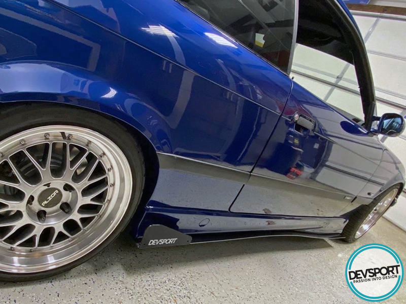 DevSport 1994-1999 BMW M3 e36 Side Skirt Splitters - 325 328 Side